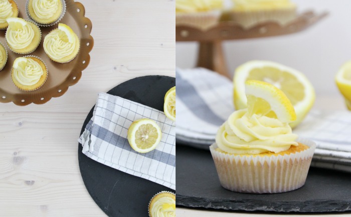 Zitronencupcakes mit Buttercreme-Frosting 2.0 | Kleid &amp; Kuchen