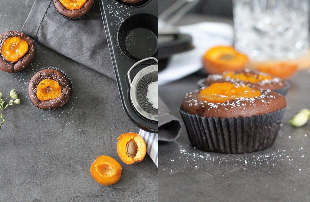 Schoko-Aprikosenmuffins | Kleid & Kuchen Schoko-Aprikosenmuffins | Kleid & Kuchen