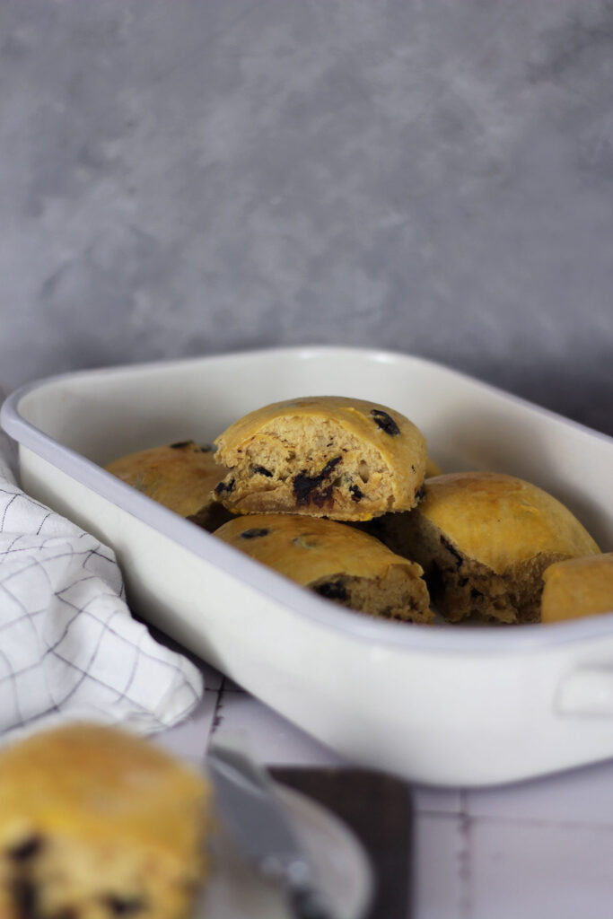 Rezept für Schoko-Kuerbisbroetchen mit Mumme Malzextrakt zur mummegenussmeile