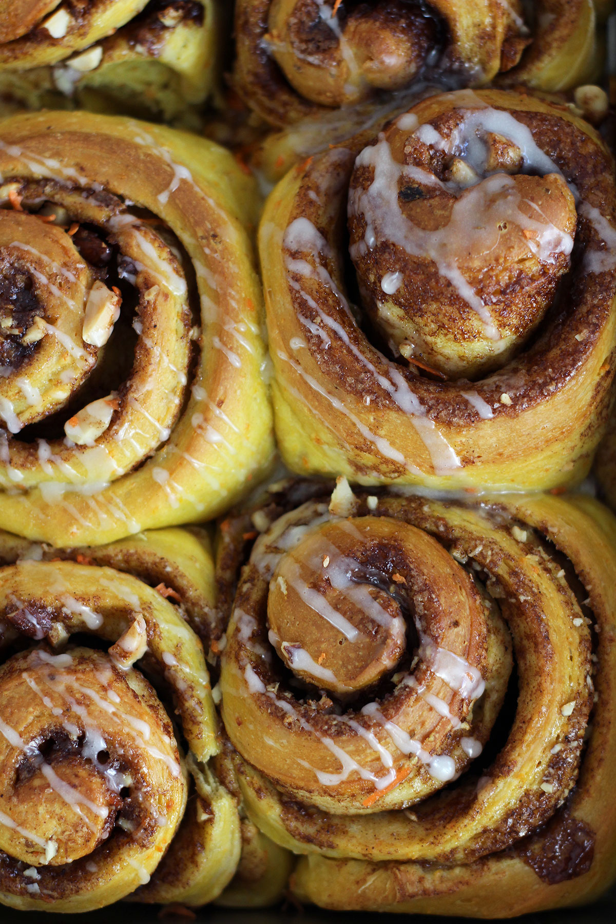 Rezept für Carrot Cake Zimtschnecken