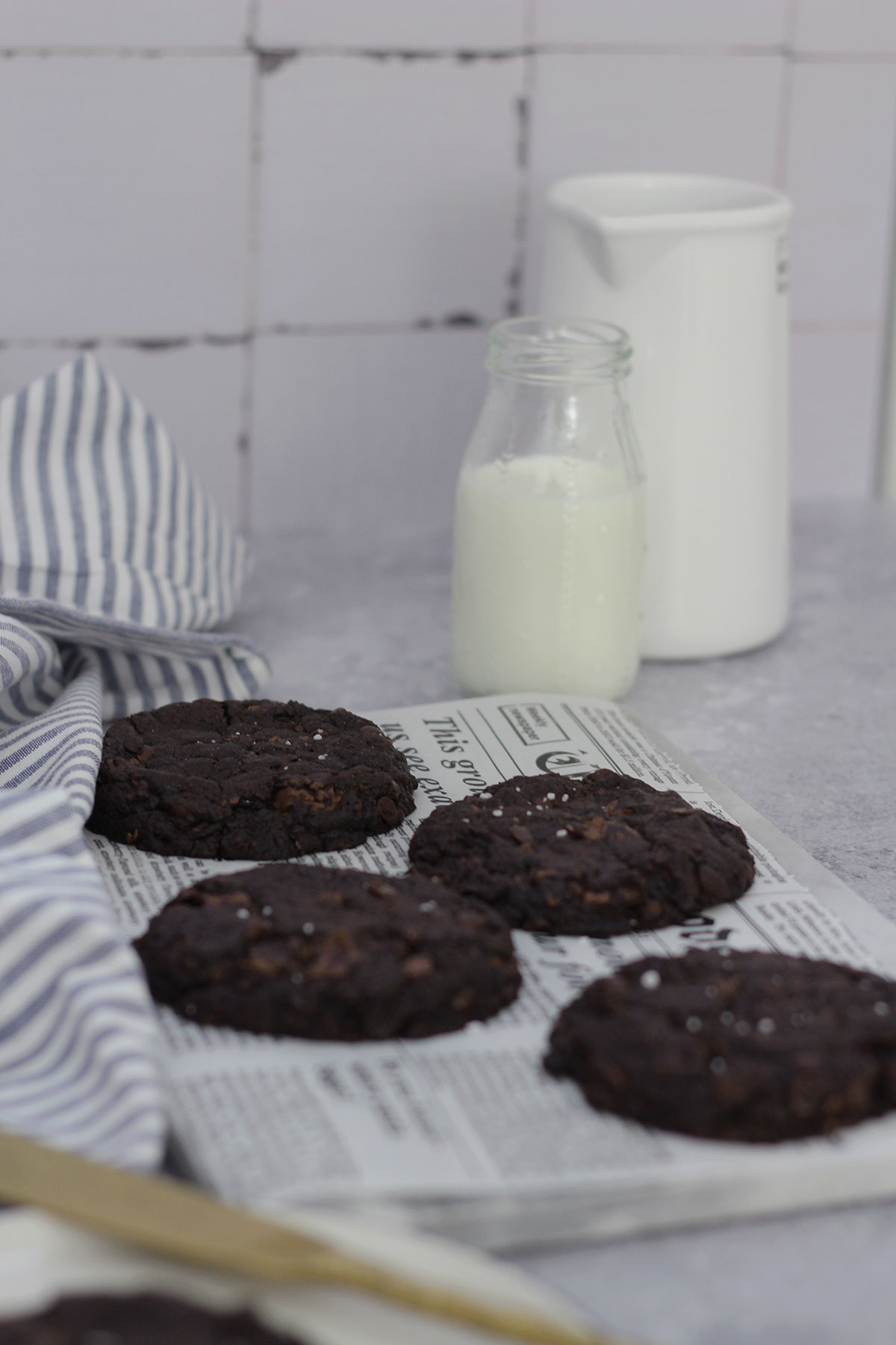 Rezept für Double Chocolate Chip Cookies wie von Subway