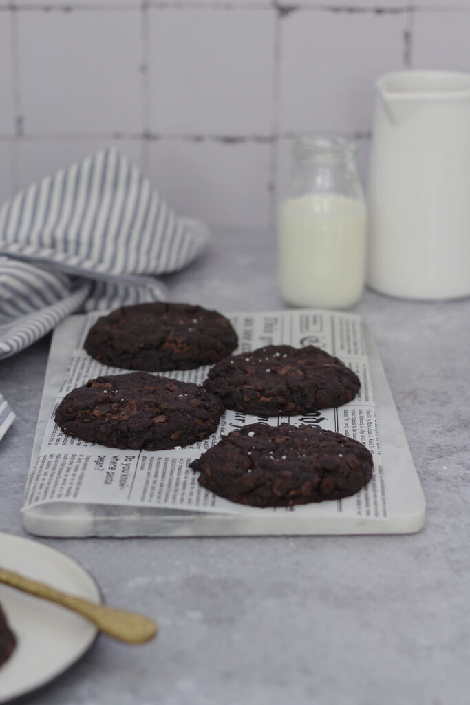 Rezept für Double Chocolate Chip Cookies wie von Subway